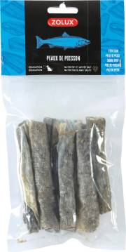 Friandises naturelles Peaux de poisson 60g pour chien