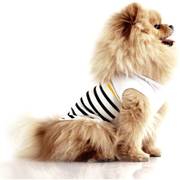 Milk & Pepper T-shirt marinière bleu marine pour chien