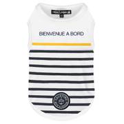 Milk & Pepper T-shirt pour Teckel Marinière bleu marine