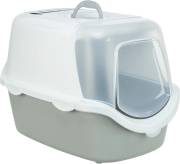Maison de toilette ouverte XXL gris/blanc pour Chat