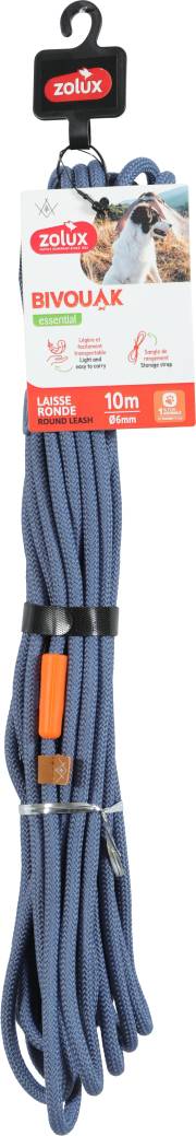 Longe ronde bleue pour chien Zolux