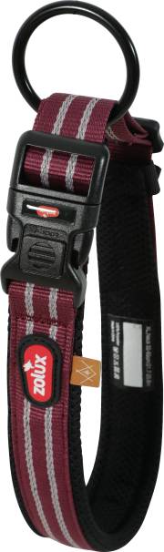 Collier pour chien rouge souple, léger et confortable