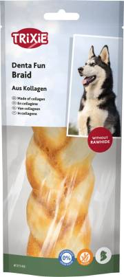 Friandises braid au collagène et au poulet pour Chien