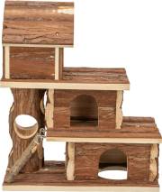 Maison Tammo en Bois Naturel pour Rongeurs
