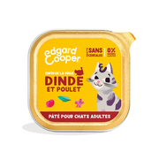 Edgard & Cooper Pâtée pour chat sans céréales dinde et poulet