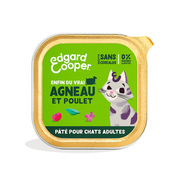 Edgard & Cooper Pâtée pour chat sans céréales agneau et poulet