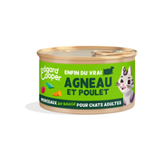 Edgard & Cooper Pâtée morceaux en sauce sans céréales pour chat agneau & poulet
