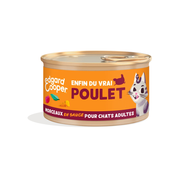 Edgard & Cooper Pâtée morceaux en sauce sans céréales pour chat au poulet