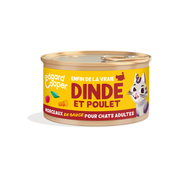 Edgard & Cooper Pâtée morceaux en sauce sans céréales pour chat dinde & poulet