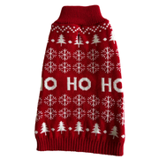 Pull de Noël rouge pour chien tricoté festif Mon Ami Luki