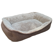 Panier rectangulaire antidérapant moka Mon Ami Luki pour chien et chat