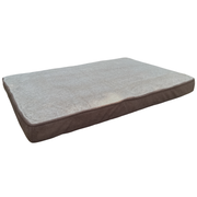 Matelas antidérapant fourrure et tissu chocolat Mon Ami Luki pour Chien