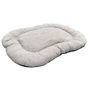 Coussin en tissu ovale antidérapant beige pour chien Mon Ami Luki