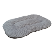 Coussin soft 2 en 1 bi-matière marron Mon Ami Luki pour chien