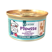 GUSTAV Mousse pour chat stérilisé au lapin