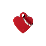 Médaille pour chien cœur rouge personnalisable
