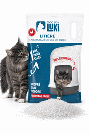 Litière de silice minérale 3,8 L Mon Ami Luki pour chat