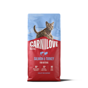 Croquettes Carnilove Active Kittens pour chaton au saumon et à la dinde - 2 kg