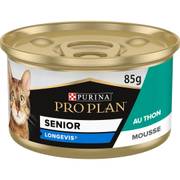 PRO PLAN Senior 7+ Longevis Mousse au thon pour chat