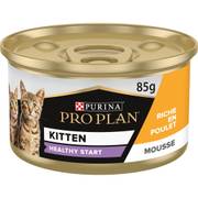 PRO PLAN Kitten Healthy Start Mousse riche en poulet pour chaton