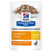 Hill's Prescription Diet c/d Multicare Urinary Care en sachets au poulet pour chat