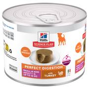 Hill's Science Plan Adult Small & Mini Perfect Digestion en mousse à la dinde pour chien