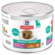 Hill's Science Plan Adult Small & Mini Perfect Weight en mousse à la dinde pour chien