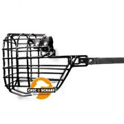Muselière chien CHOPO grillagée noire pour dogue femelle