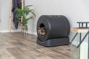 TRIXIE Bac à litière auto-nettoyant noir pour chat