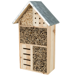 Hôtel à insectes et jardin animalier pour oiseau
