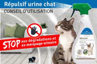 Répulsif pour urine chat : conseil d'utilisation !