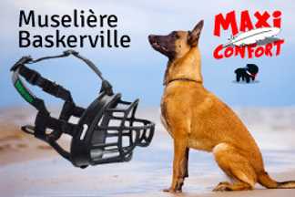 Muselière Baskerville. Confort, solidité, sécurité.