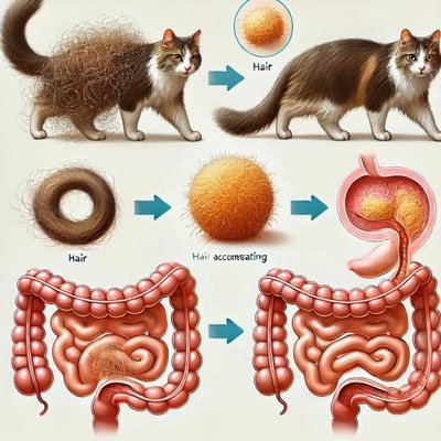 Boule de poils chat, Solution naturelle ! Résultat immédiat !