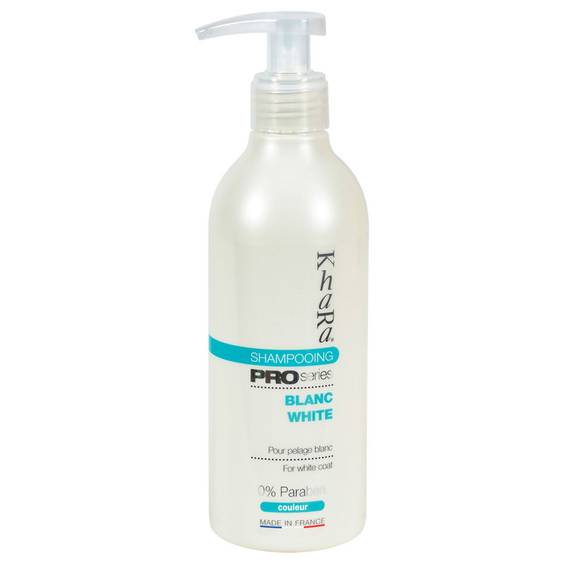 Shampoing pour chien blanc Khara