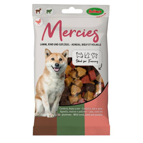 Friandises pour petit chien Mercies mini cœur Bubimex