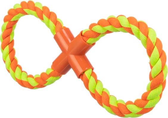 Jouet corde Denta Fun en forme de 8 pour chien
