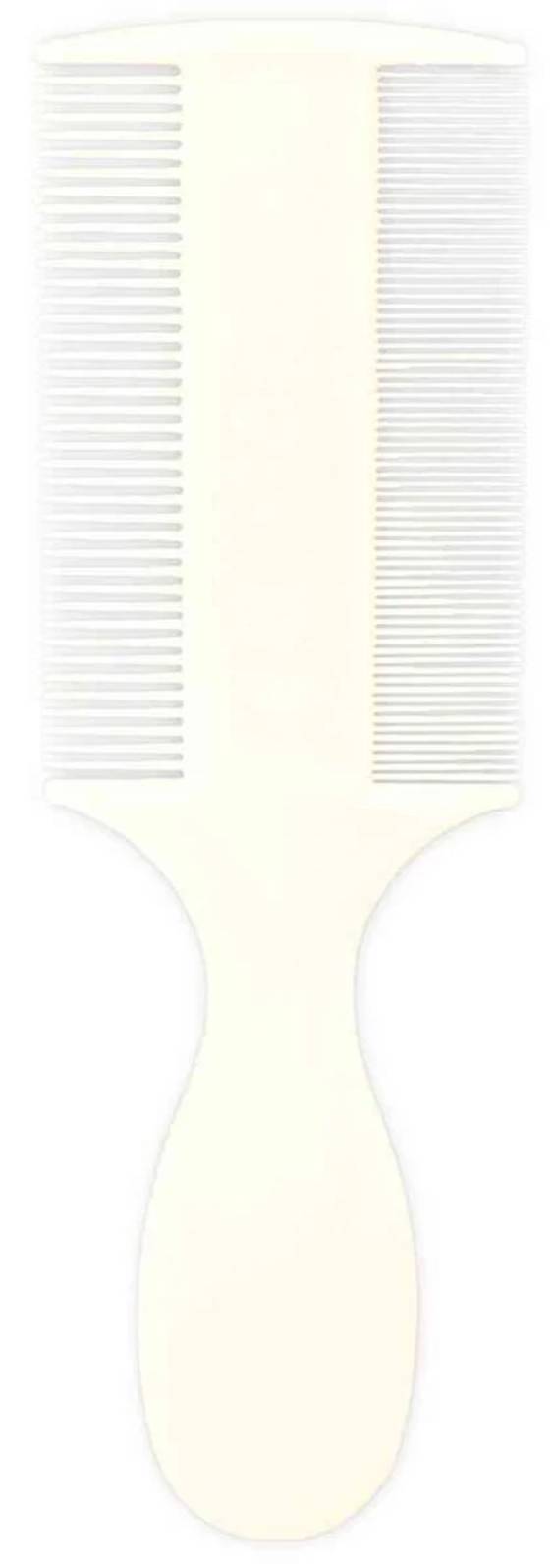 Peigne anti-puces double face avec manche pour chien et chat