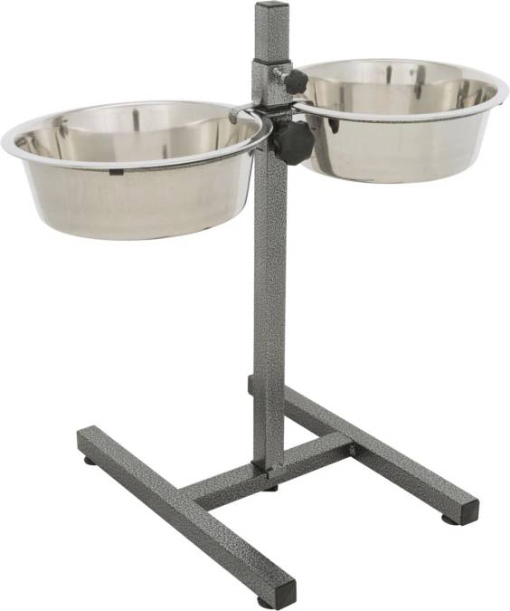 Support gamelle double L pour chien