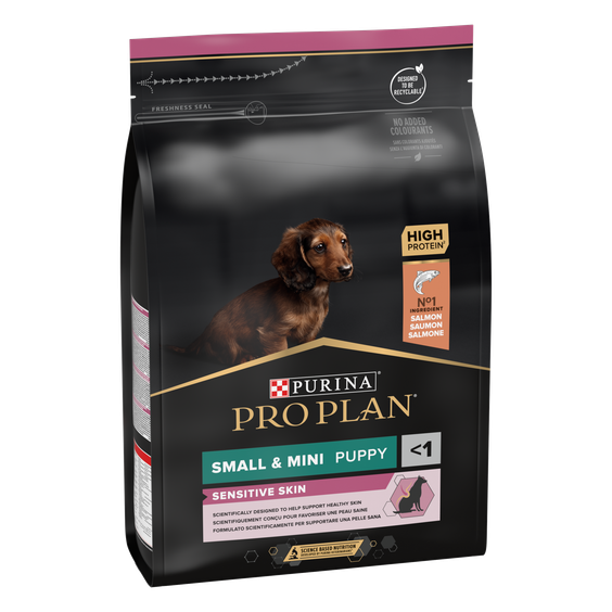 PRO PLAN Small & Mini Puppy Peau sensible OptiDerma saumon 3 kg pour Chien