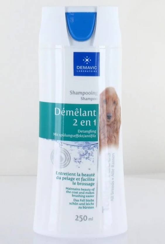 Shampoing démêlant 2 en 1 pour chien