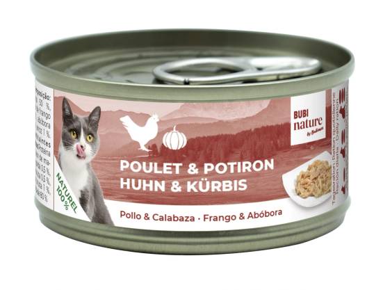 Pâtée Bubi Nature Poulet et Potiron pour chat Bubimex