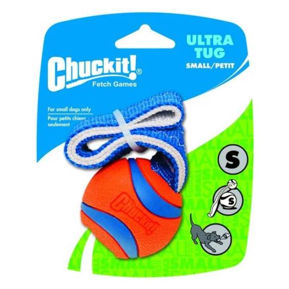 Balle Ultra Tug pour chien : sangle pour tirer et lanceur
