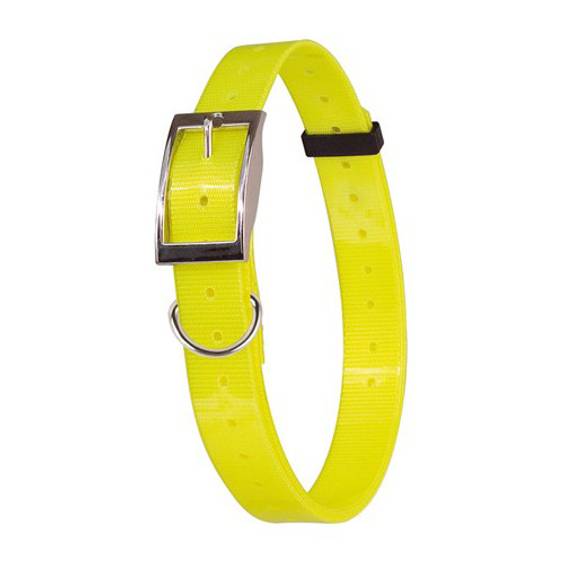 Collier fluo plein-air et chasse jaune pour chien