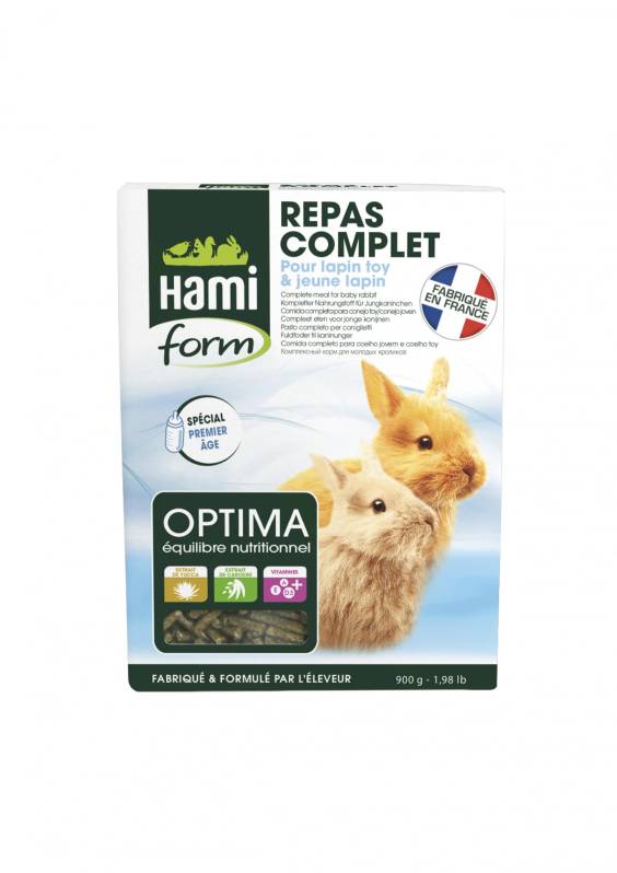 Hami Form Granulés Optima+ repas complet pour lapin toy et jeune lapin