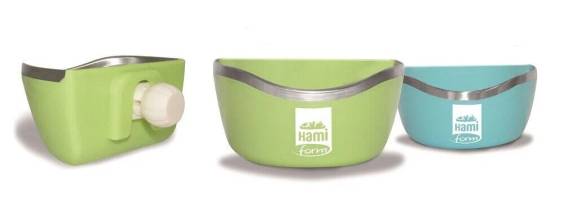 Hami Form Mangeoire gamelle à fixer pour cage lapin Bowl vert