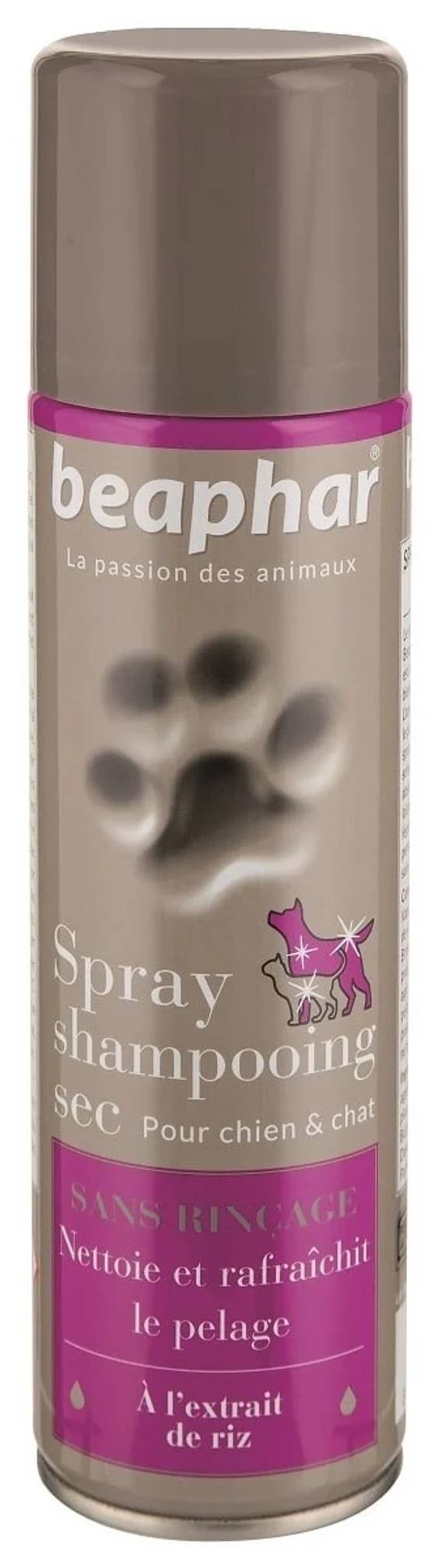 Spray shampoing sec chat et chien Beaphar