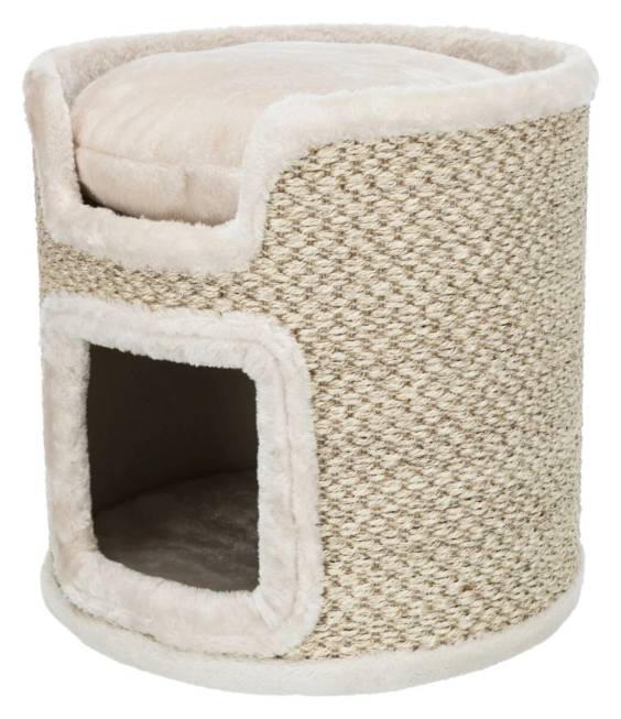 Griffoir design, panier et niche intérieur Tower Ria pour chat
