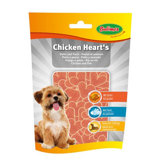 Friandises Heart Poisson et Poulet Bubimex pour Chien
