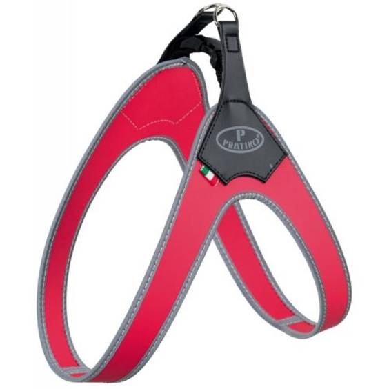 Harnais pour chien Pratiko Step-In rouge