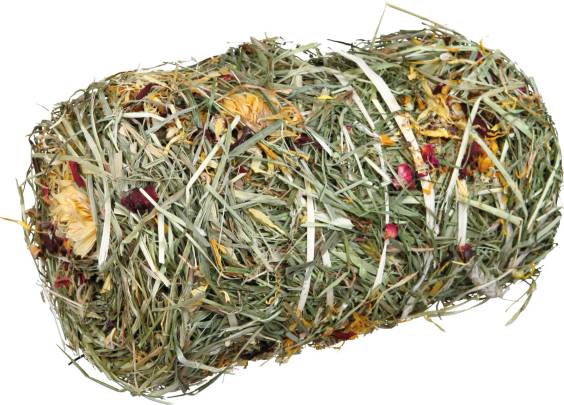 Balle de foin pour lapin et petit rongeur aux fleurs mélangées